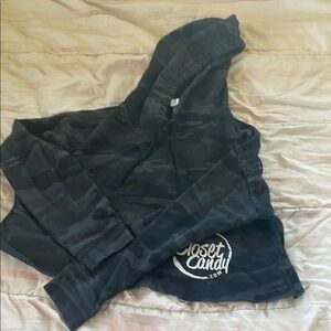 Closet Candy Black Camouflage Hoodie